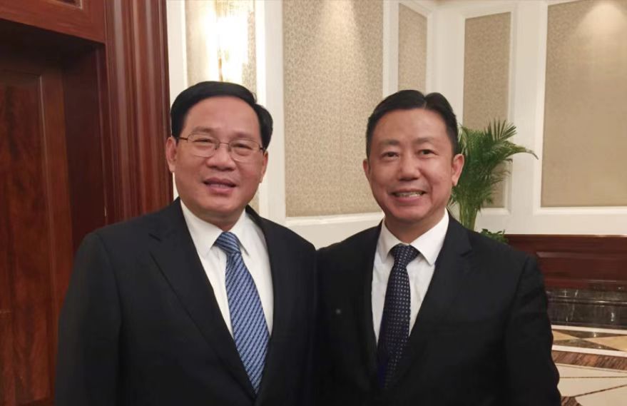 中央政治局常委、国务院总理李强与周海江合影